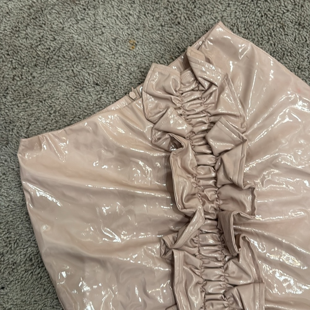Vinyl Ribbed Skirt - Picture 2 of 4